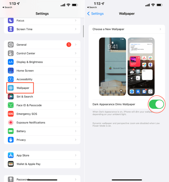 iPhone Where is Dark Mode Setting? AppleToolBox