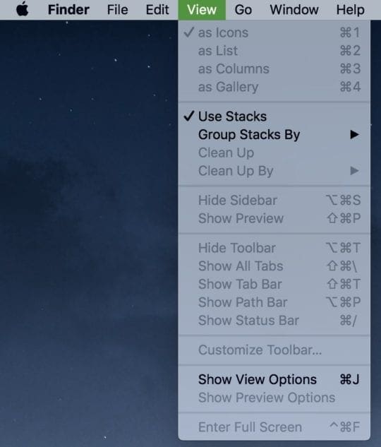 How to Use Stacks in macOS Mojave
