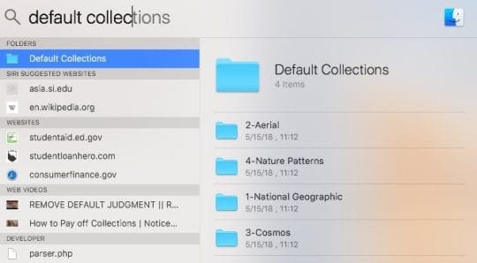 default folder x mojave