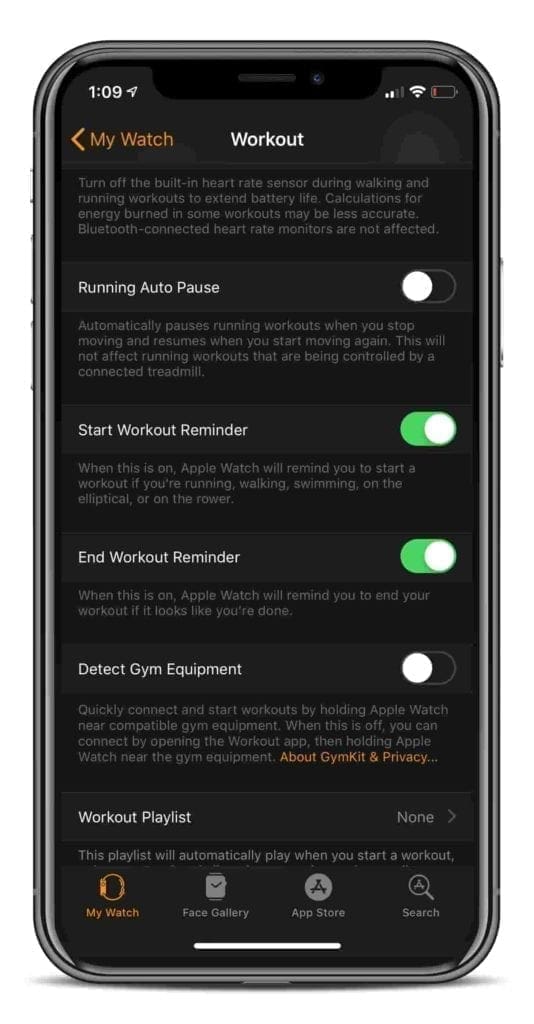 Auto-Workout detection on Apple Watch