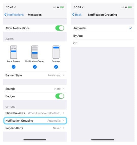 Group Notifications Not Working in iOS 12? How-To Fix