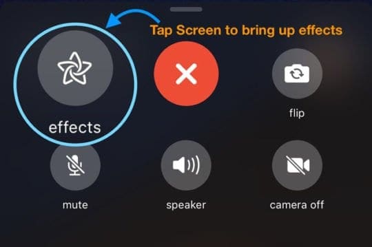 no effects option on FaceTime?