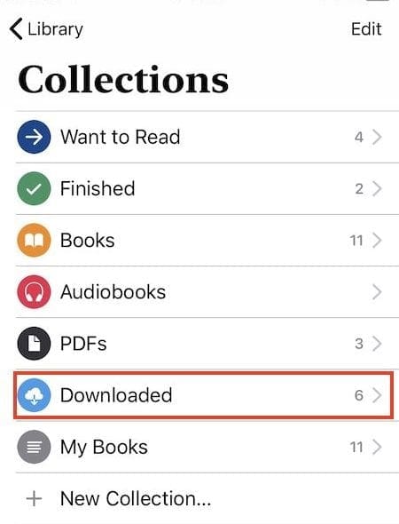 How To View Downloaded Books only in iOS 12 Books App