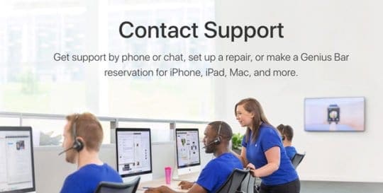 contact apple support 2018