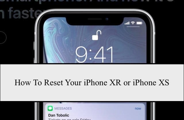 Iphone xr resetten