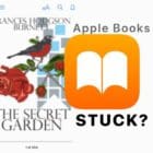 Apple Books or iBooks Stuck On Cover Page or Other Page? How To Fix
