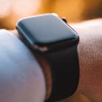 Photo of an Apple Watch on a person's wrist