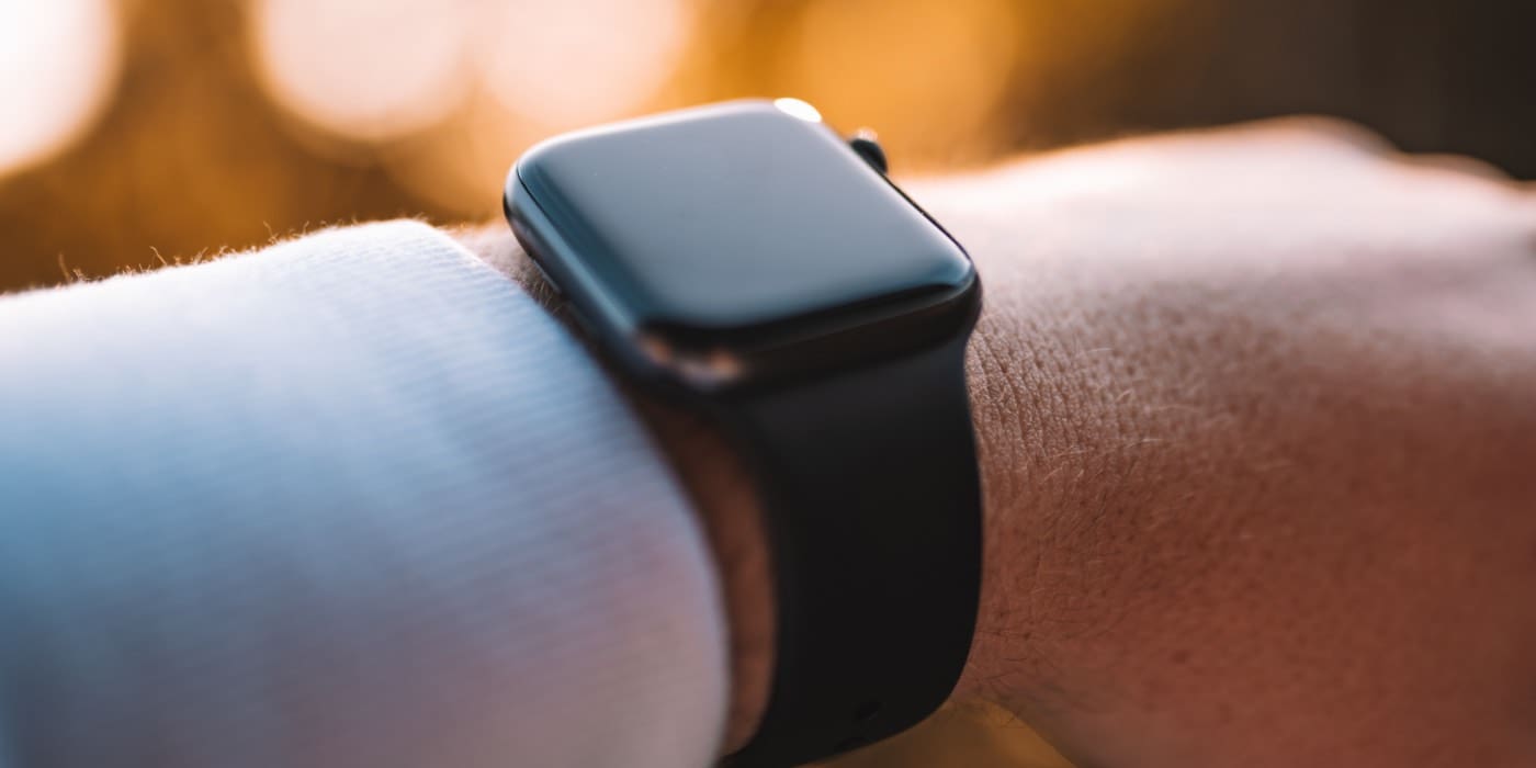 Photo of an Apple Watch on a person's wrist