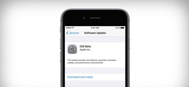 install iOS beta from iPhone Settings 