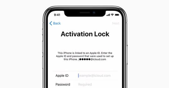 activation lock for iPhone and Find My iPhone