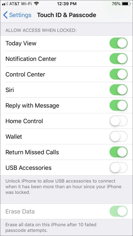 Enable or Disable Lock Screen Apps iPhone