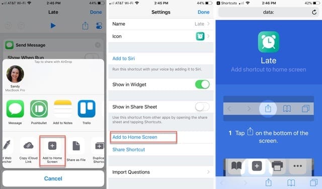 app shortcuts iphone - Add Shortcuts to Home Screen