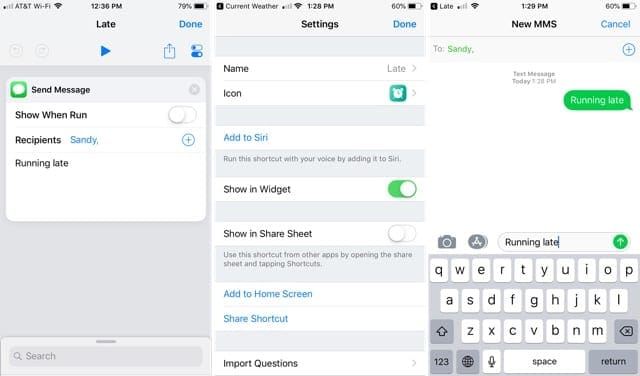 Send Message with Shortcuts