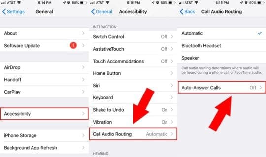 iphone autoanswer setting