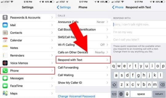 iOS 12 Custom Auto-Reply