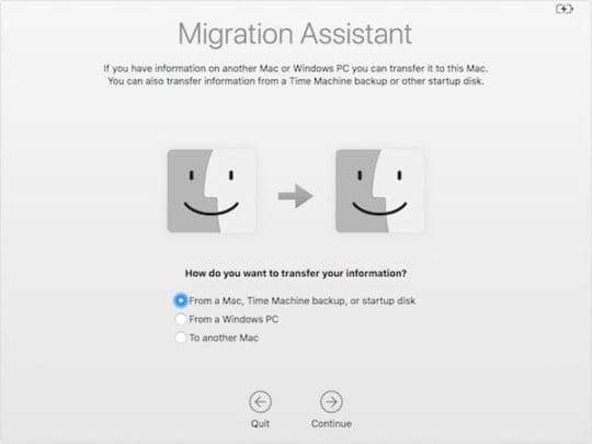 macOS Migration Assistant