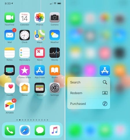 Магазин приложений 3D Touch