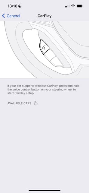 Search for Available Cars on iPhone