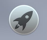 Image of the silver rocket-ship Launchpad icon