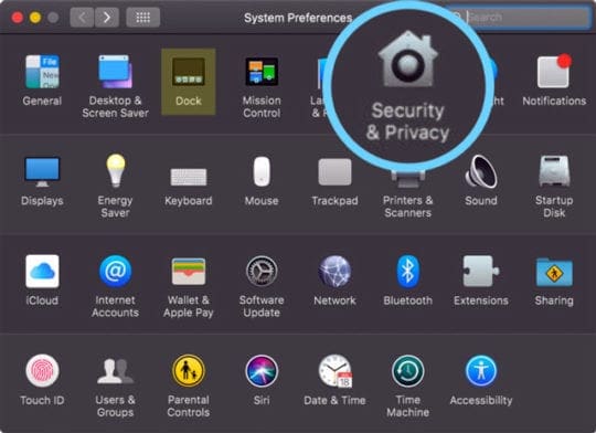 mac system preferences security & privacy