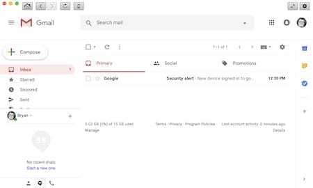 google gmail on mac