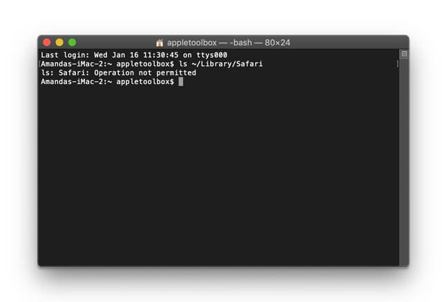 Seeing Error Operation Not Permitted In Macos Catalina Or Mojave Appletoolbox