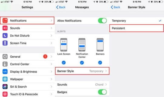 How to Use iOS Persistent Notifications to Never Miss an Alert Again