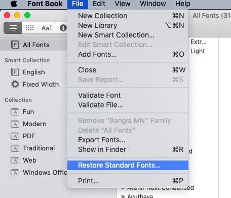 gmail mac finder window missing shortcuts