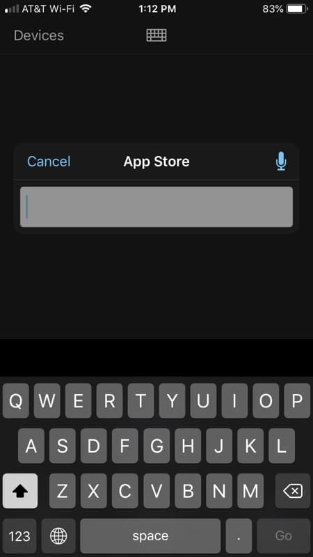 Apple TV Remote App Text Keyboard