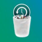 Image of the Time Machine logo in the Trash