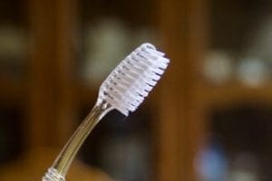 Photo of a clean, dry toothbrush.