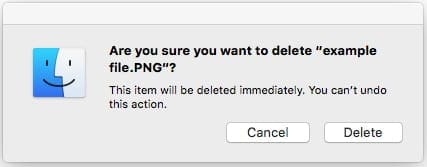 Can't delete a file on macOS because it's 'In Use'? Try this