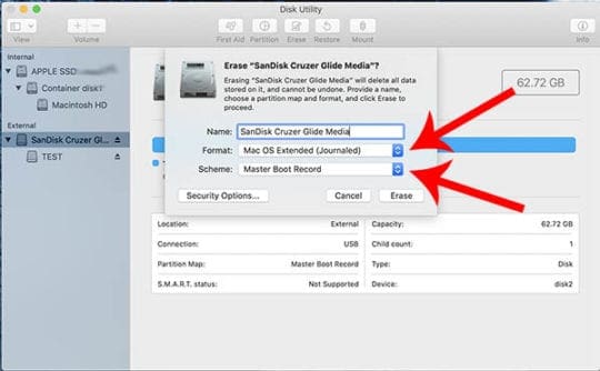 USB Encryption on MacBook - Disk Utility