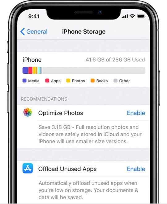 How do I stop iOS from taking up so much storage?