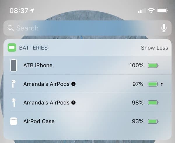 Batteries Widget AirPods