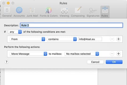 Apple Mail Tips - Rules