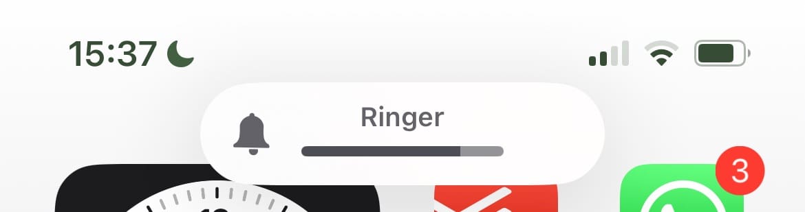Ringer on iPhone
