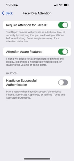 Face ID Accessibility features in iOS 17