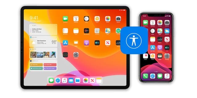 accessibility settings app icon in setting menu on iOS 13 and iPad OS 13