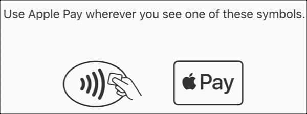 Symbols to use Apple Pay