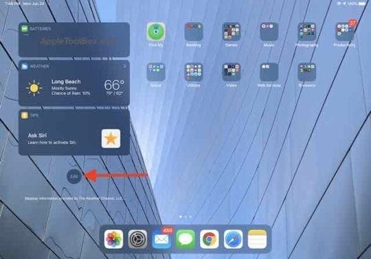 Remove Widgets from iPadOS Home screen
