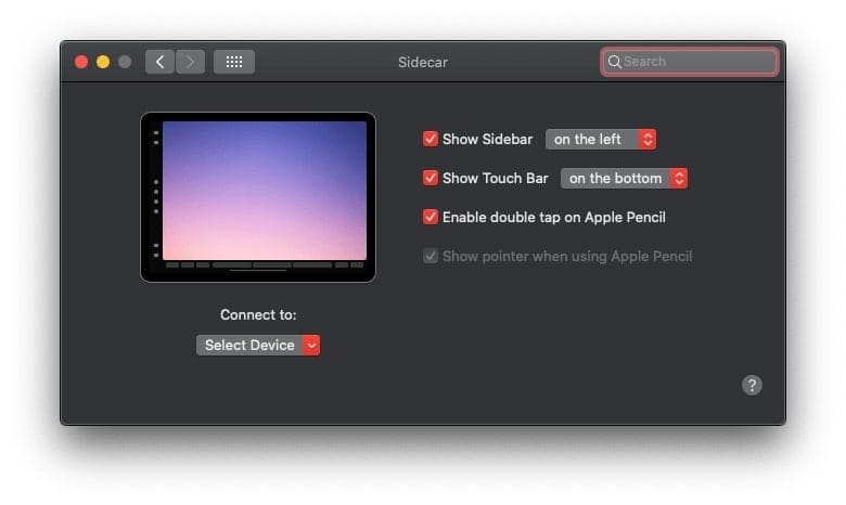 enable Sidecar on incompatible Macs in Catalina