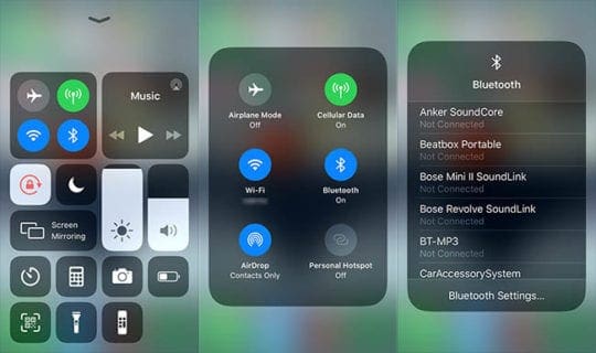 iOS 13 Features - Bluetooth Wi-Fi