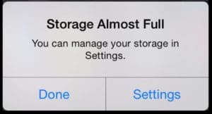 iOS 13 - Storage