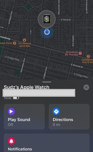 Найдите потерянные Apple Watch через приложение FindMy