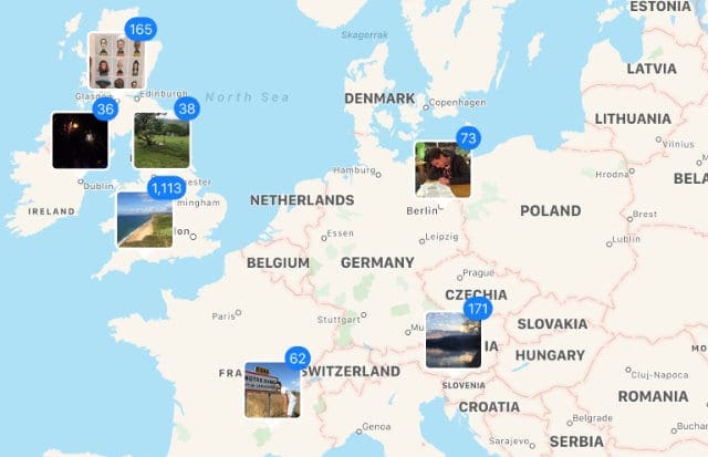 Places in Photos on iOS 13