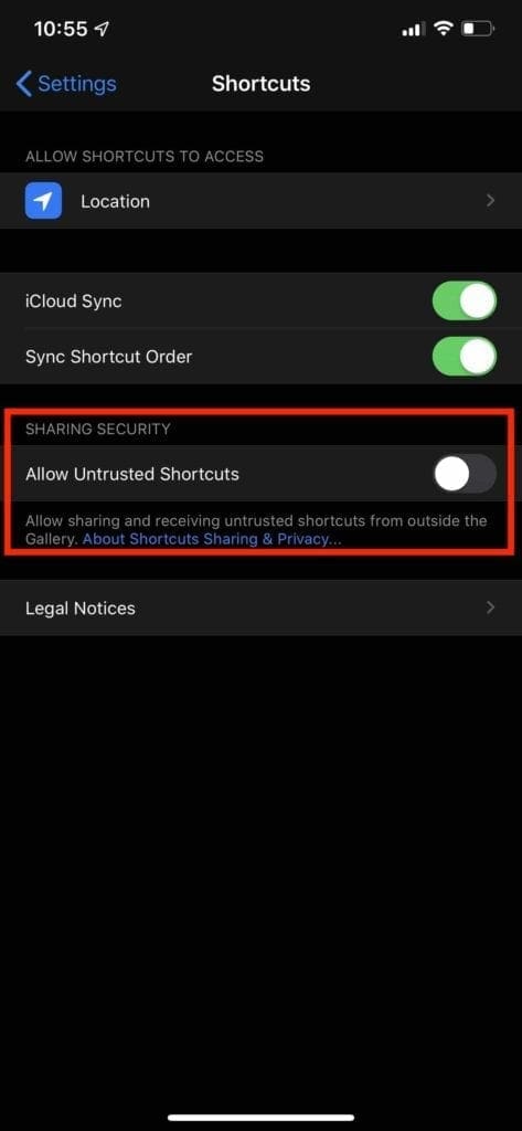 Add Shortcuts to home screen widgets in iOS 13