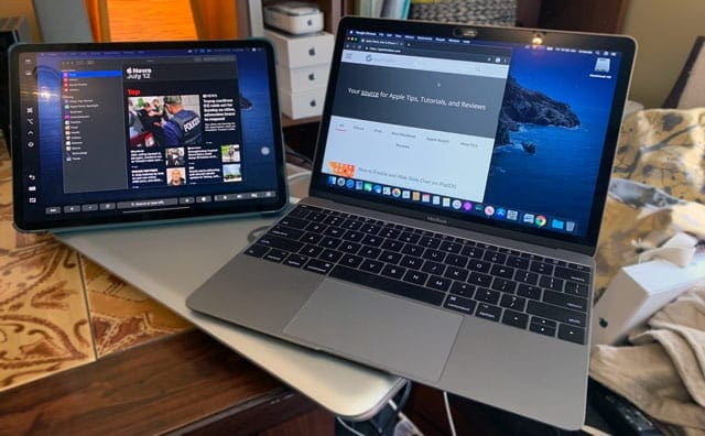using sidecar at home on Mac and iPad