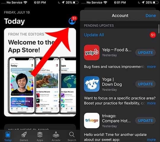 iOS 13 Battery - App Updates