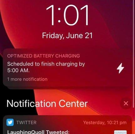 iOS 13 Optimized Battery Charging